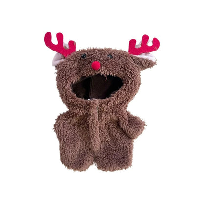 Labubu doll clothes, Christmas reindeer winter outfits