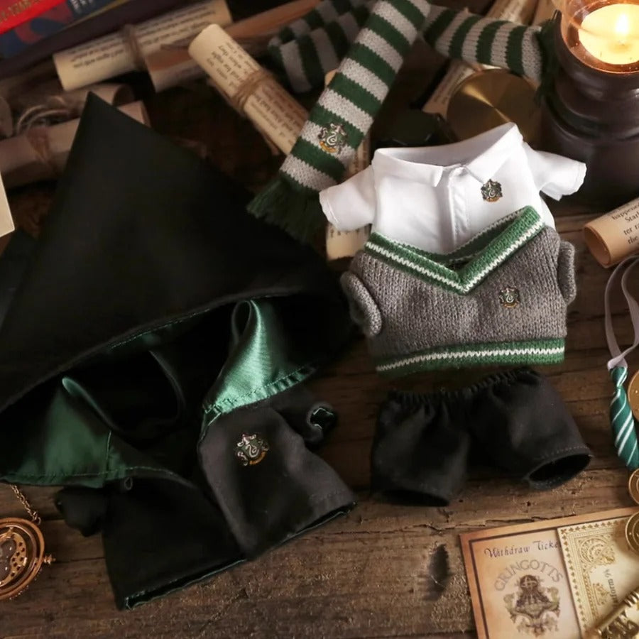 Labubu doll costume wizard school uniform set Harry Potter-inspired Hogwarts costume