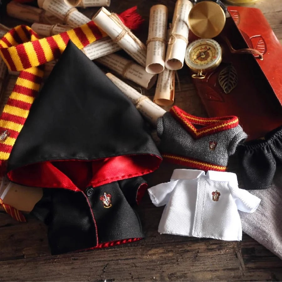 Labubu doll costume wizard school uniform set Harry Potter-inspired Hogwarts costume