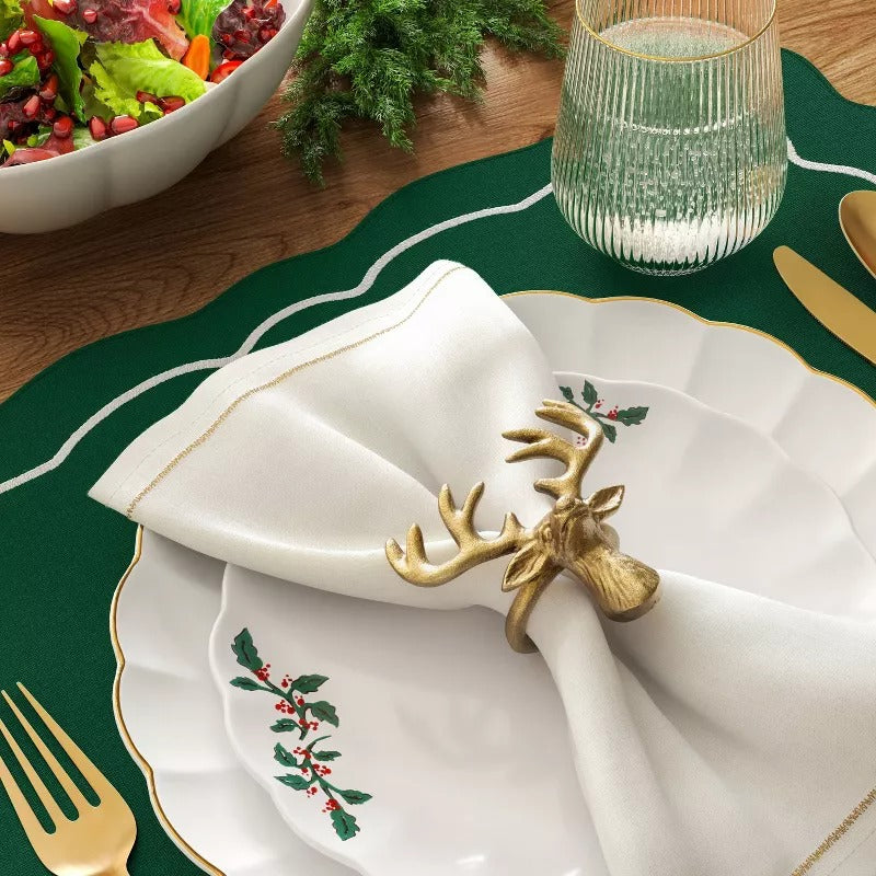 2pk Deer Napkin Rings