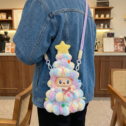 Labubu Pastel Christmas Tree Outfit – With Carry Strap