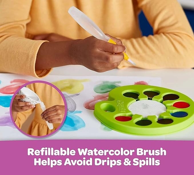 Watercolor Pop & Paint Palette, Washable Paint Kit