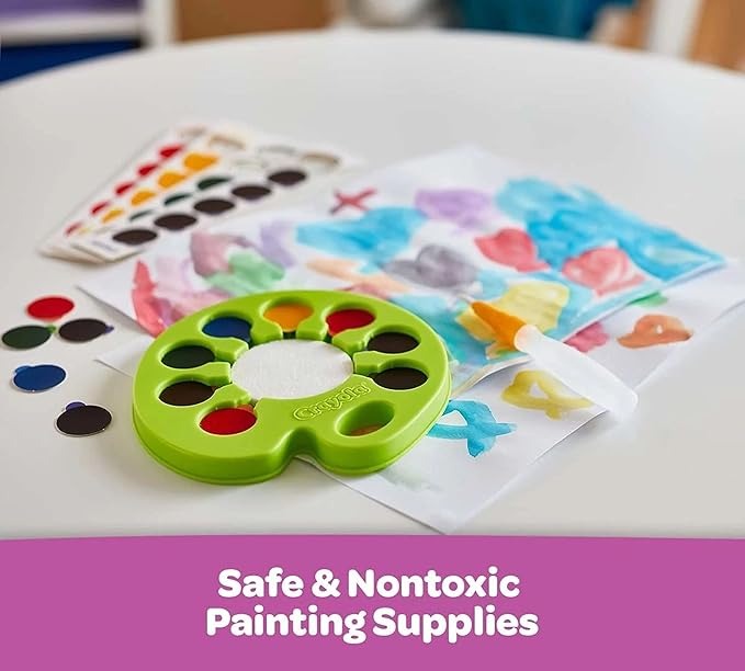 Watercolor Pop & Paint Palette, Washable Paint Kit