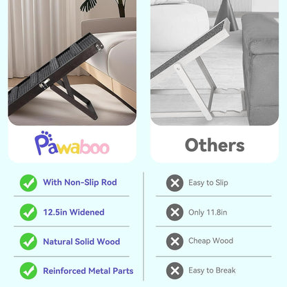 Upgraded Dog Ramp for Couch, Foldable Small Dog Ramp for Sofa