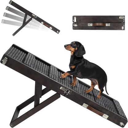 Upgraded Dog Ramp for Couch, Foldable Small Dog Ramp for Sofa