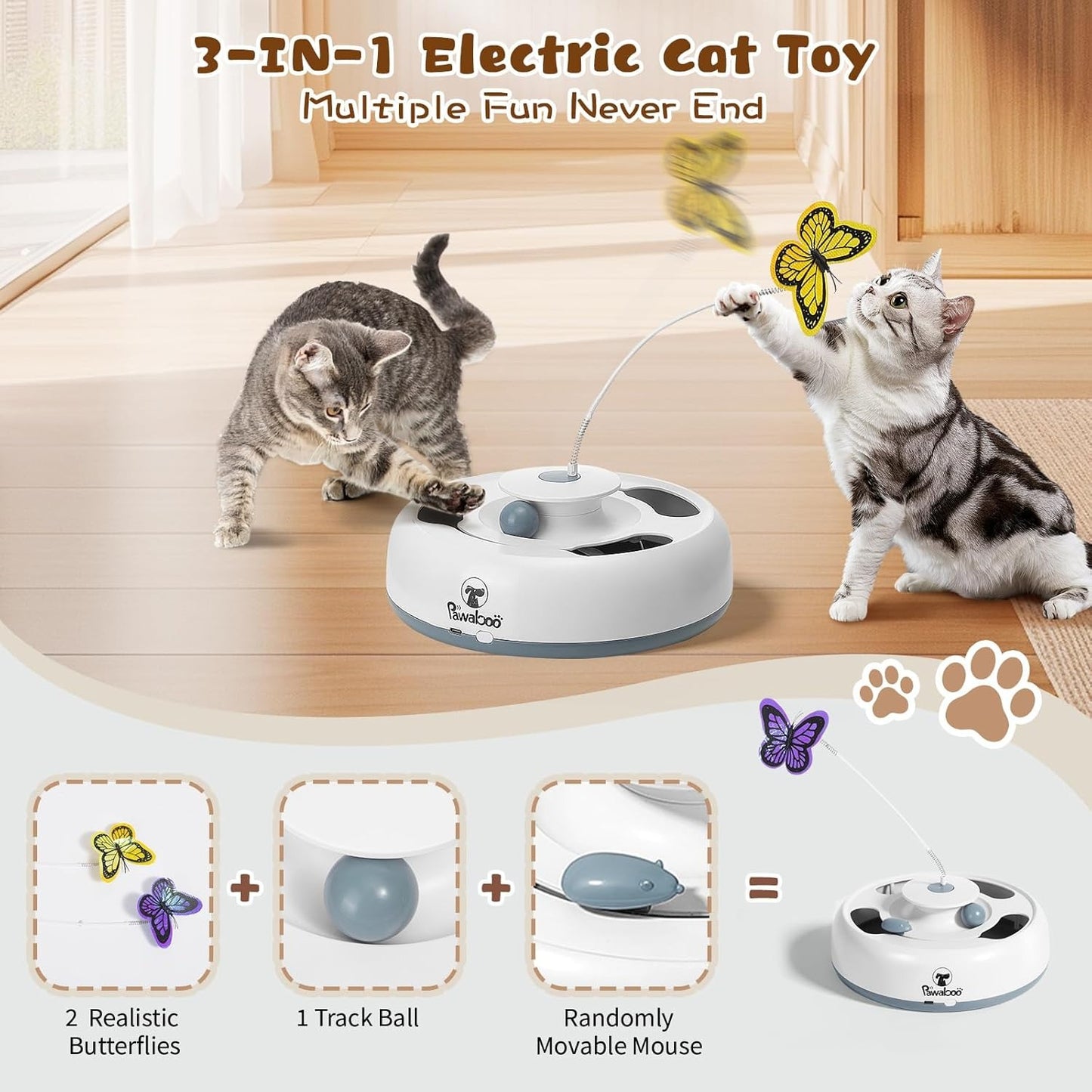 Automatic Interactive Cat Toy