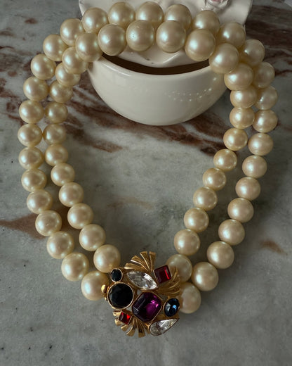Vintage Faux Pearl Choker