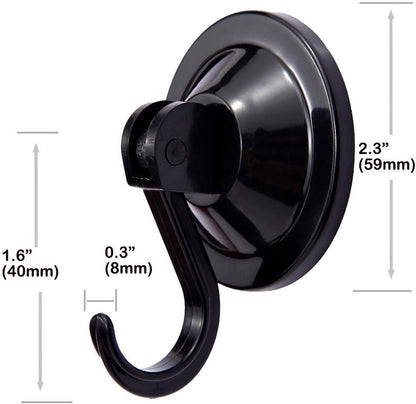 4-piece Set Of Powerful Suction Cup Hooks