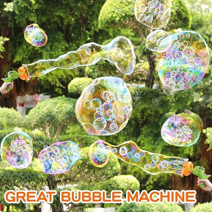 Dinosaur Bubble Blower Bubble Machine Gun for Kids