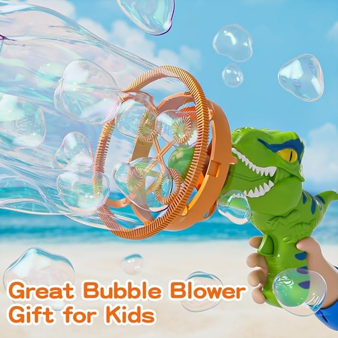 Dinosaur Bubble Blower Bubble Machine Gun for Kids