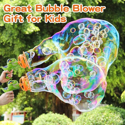 Dinosaur Bubble Blower Bubble Machine Gun for Kids