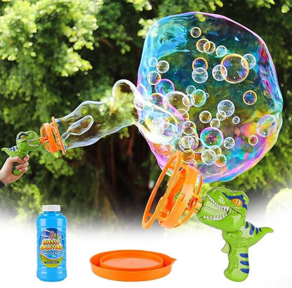 Dinosaur Bubble Blower Bubble Machine Gun for Kids