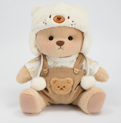 Getahug White Mink Hat Brown