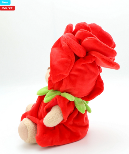 Love Red Rose Bear
