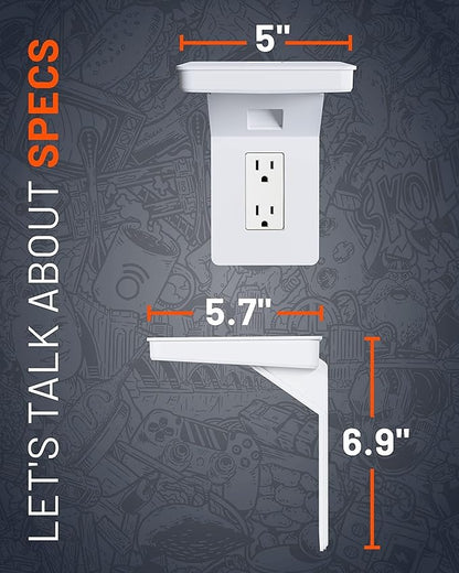 Outlet Shelf for Decora/GFCI Outlets