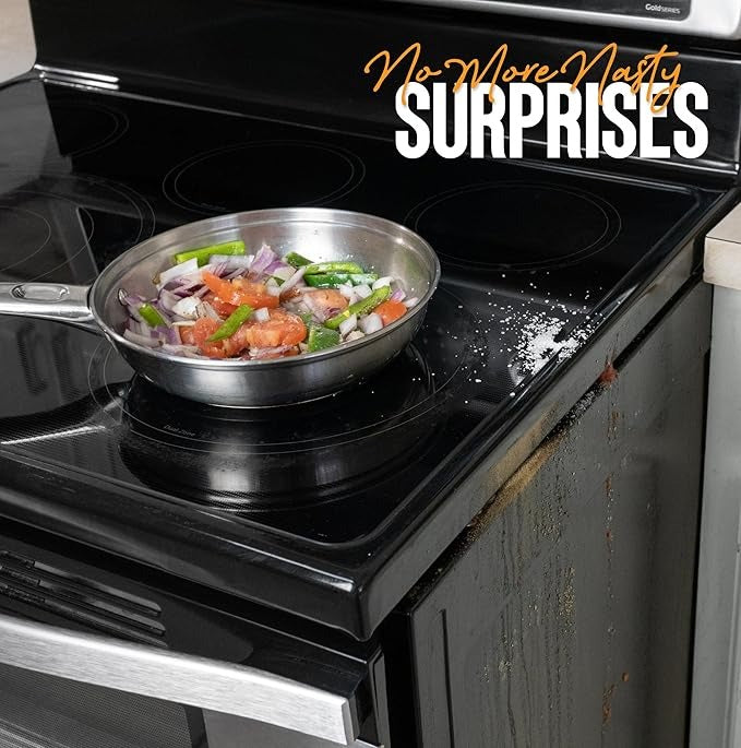 Essentials Stove Gap Covers Stainless Steel (2 Pack),