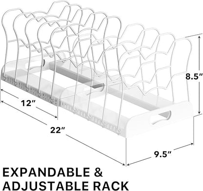 Simple Houseware Expandable Pan Organizer Rack,