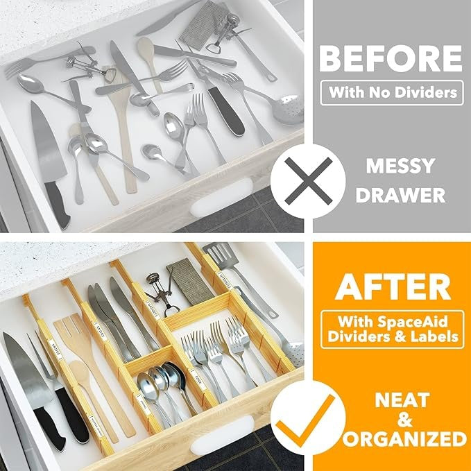 Bamboo Drawer Dividers