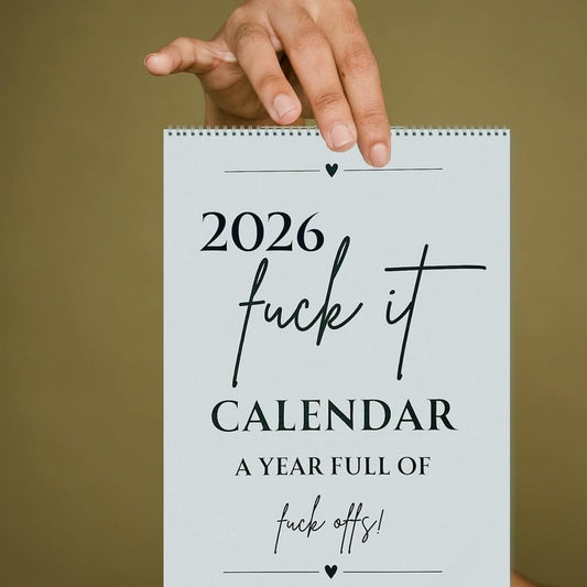 Fuck It 2026 Spiral Bound Wall Calender