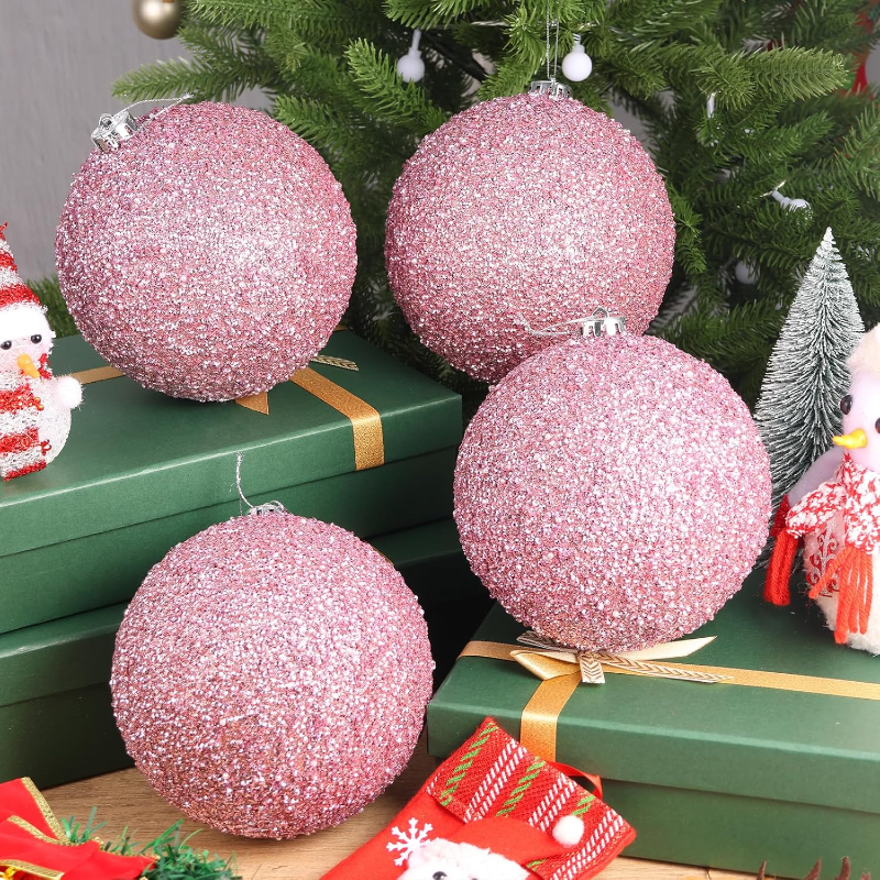 Set Of 4 Large Christmas Tree Decorations