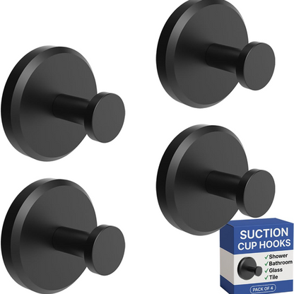 4-piece Suction Cup Hook Set