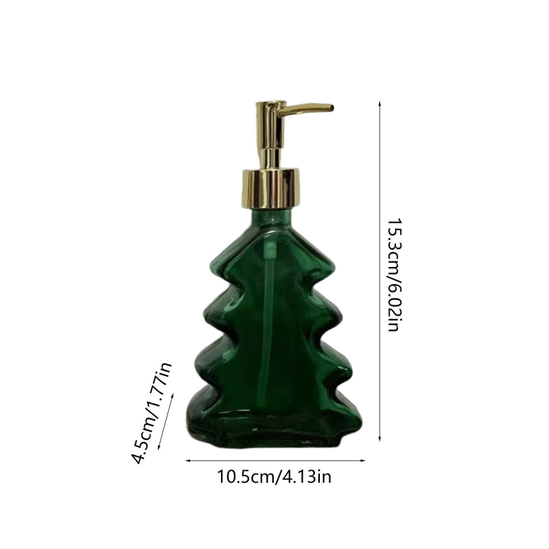 Christmas Tree-Shaped Liquid Soap Dispenser
