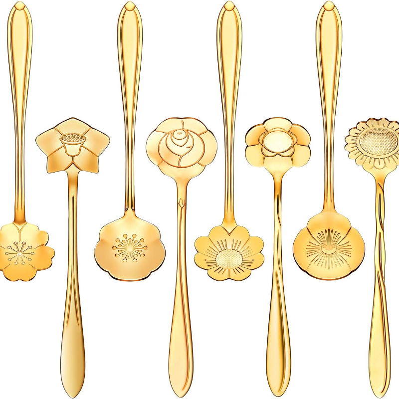8-Piece Stainless Steel Spoon Set