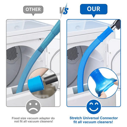Dryer Vent Cleaner Kit Dryer Lint Vacuum Attachment with Stretch Universal Connector