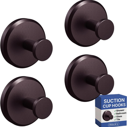 4-piece Suction Cup Hook Set