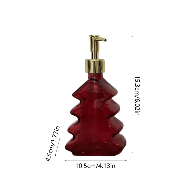 Christmas Tree-Shaped Liquid Soap Dispenser