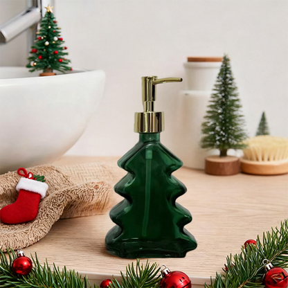 Christmas Tree-Shaped Liquid Soap Dispenser