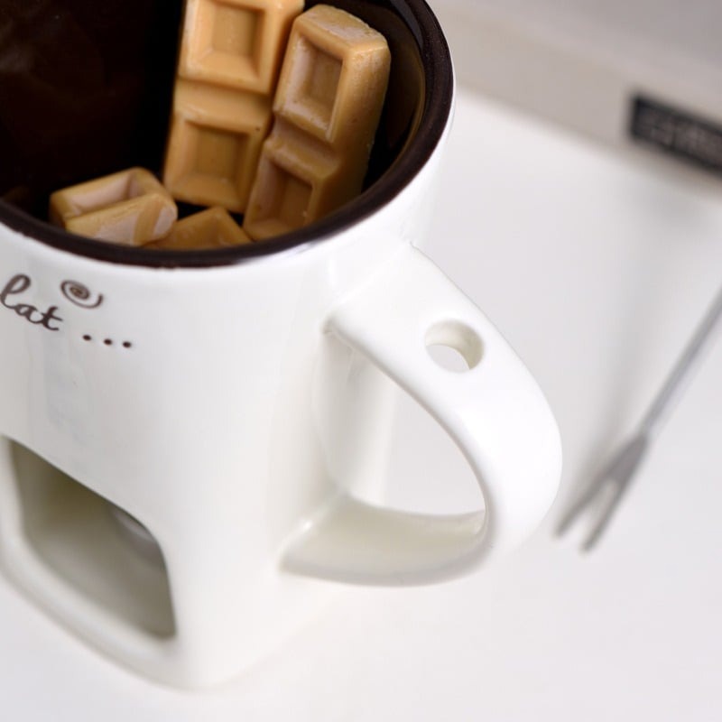 Handmade Chocolate Melting Mug – The Cozy Fondue Experience
