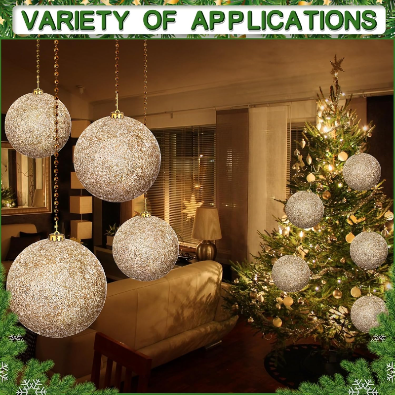 Set Of 4 Large Christmas Tree Decorations