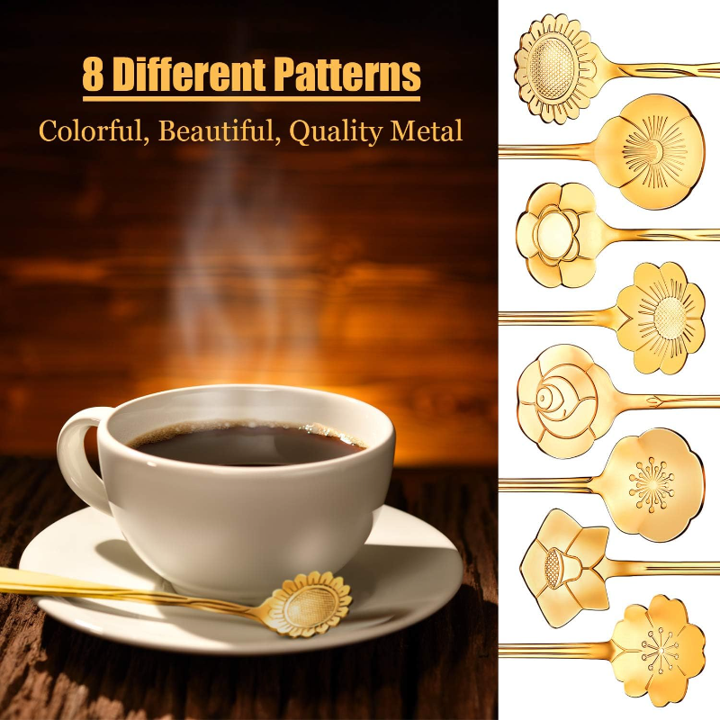 8-Piece Stainless Steel Spoon Set