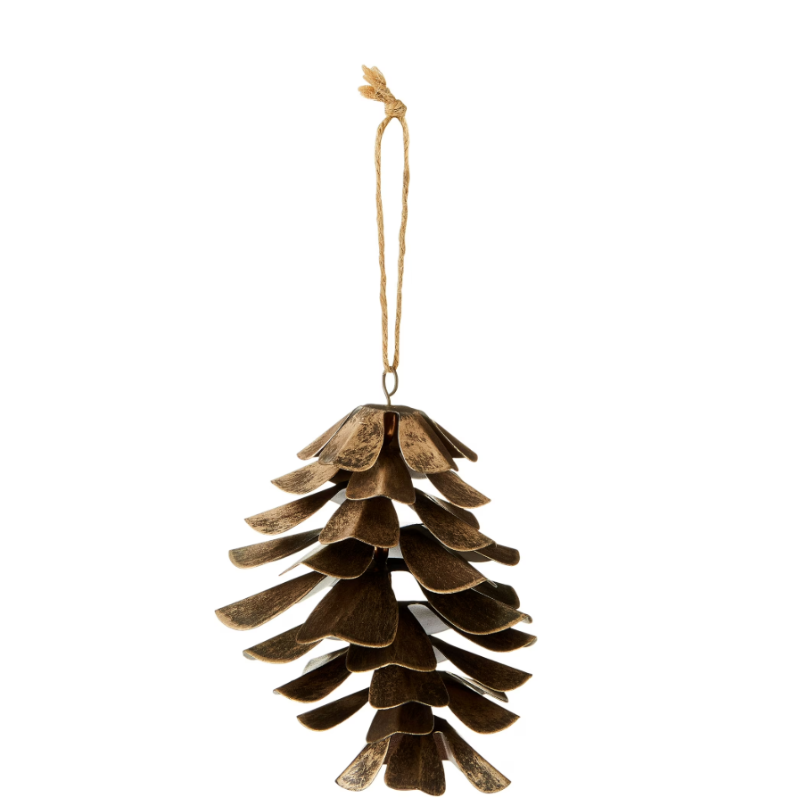 Brown Pinecone Christmas Ornaments