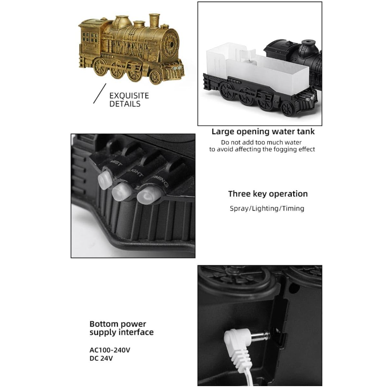 Vintage Steam Train Aromatherapy Essential Oil Diffuser