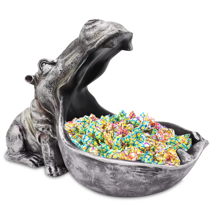 Hippopotamus Statue Desktop Art Decorative Piece.