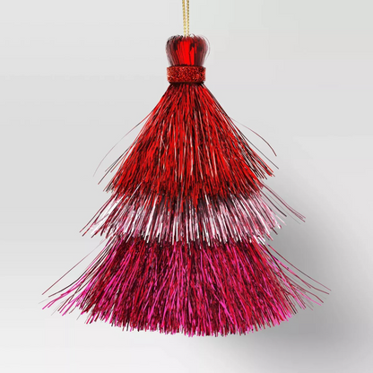 Christmas Mini Tassel Decorations, Set Of 3