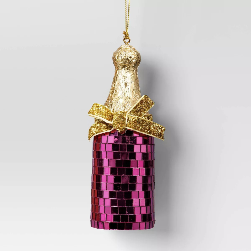 5" Christmas Disco Wine Ornament