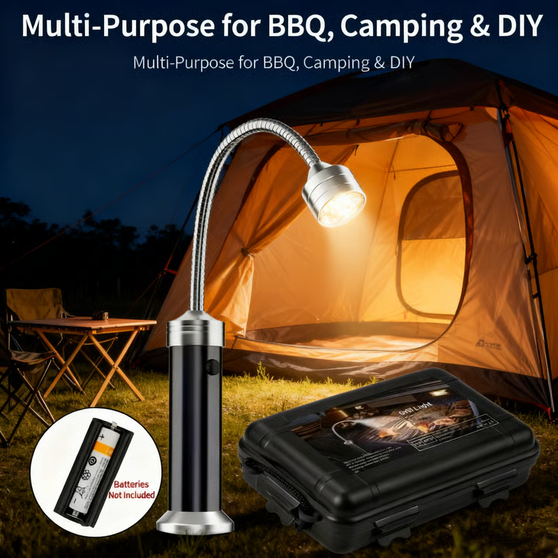 LED BBQ Light With 360 ° Flexible Gooseneck And Magnetic Base