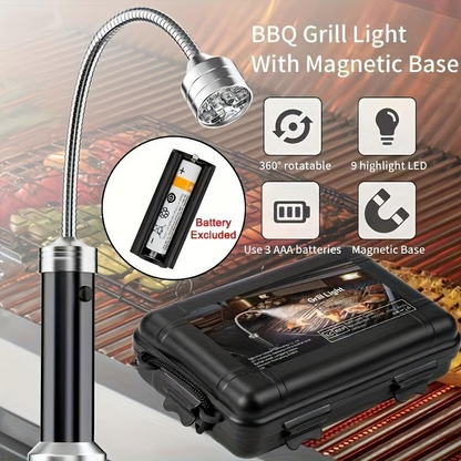 LED BBQ Light With 360 ° Flexible Gooseneck And Magnetic Base