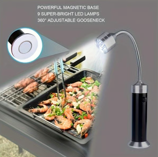 LED BBQ Light With 360 ° Flexible Gooseneck And Magnetic Base