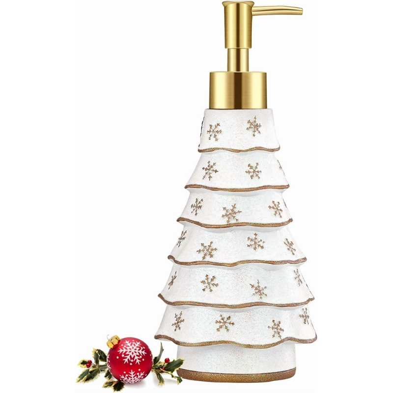 Christmas Tree-Shaped Liquid Soap Dispenser