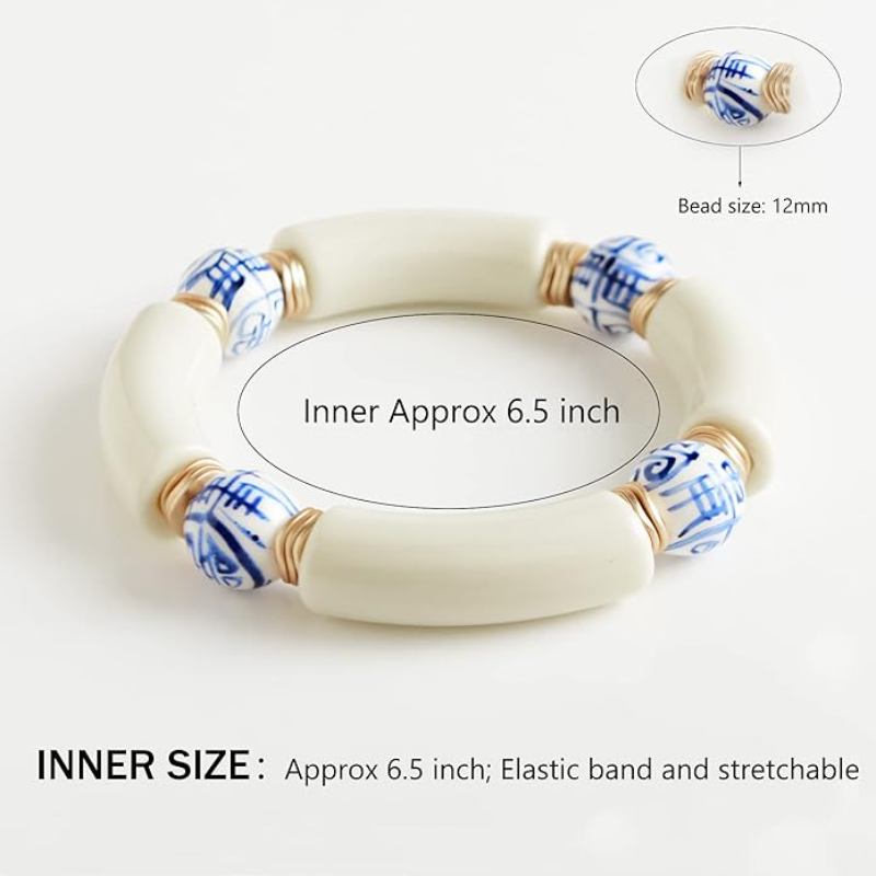 Vintage Ceramic Beads Bracelets