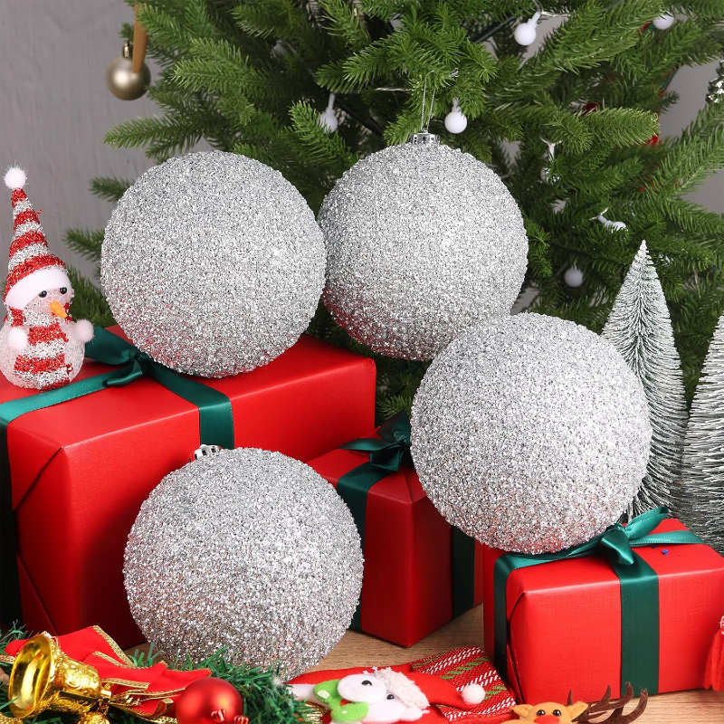 Set Of 4 Large Christmas Tree Decorations