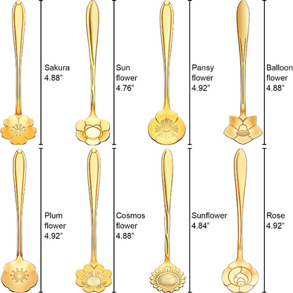8-Piece Stainless Steel Spoon Set