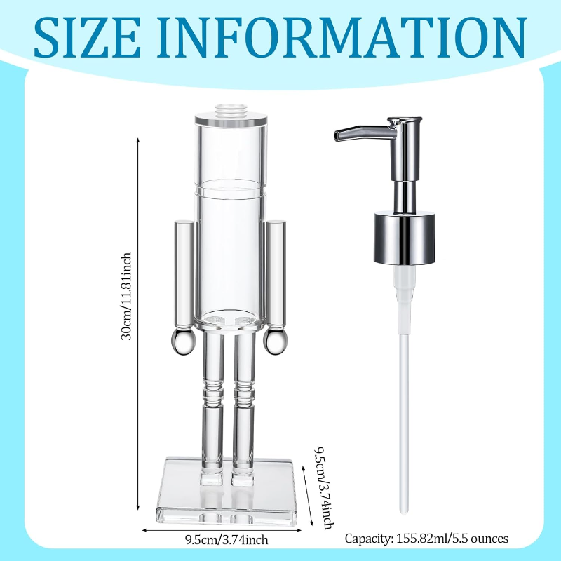 Two-piece Christmas-themed Hand Pump Refillable Hand Sanitiser Dispenser Set
