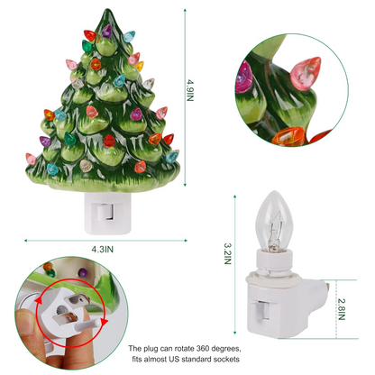 Christmas Ceramic Tree Night Light
