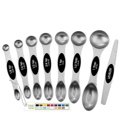 Stainless Steel Magnetic Measuring Spoon Set