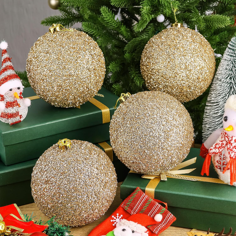 Set Of 4 Large Christmas Tree Decorations